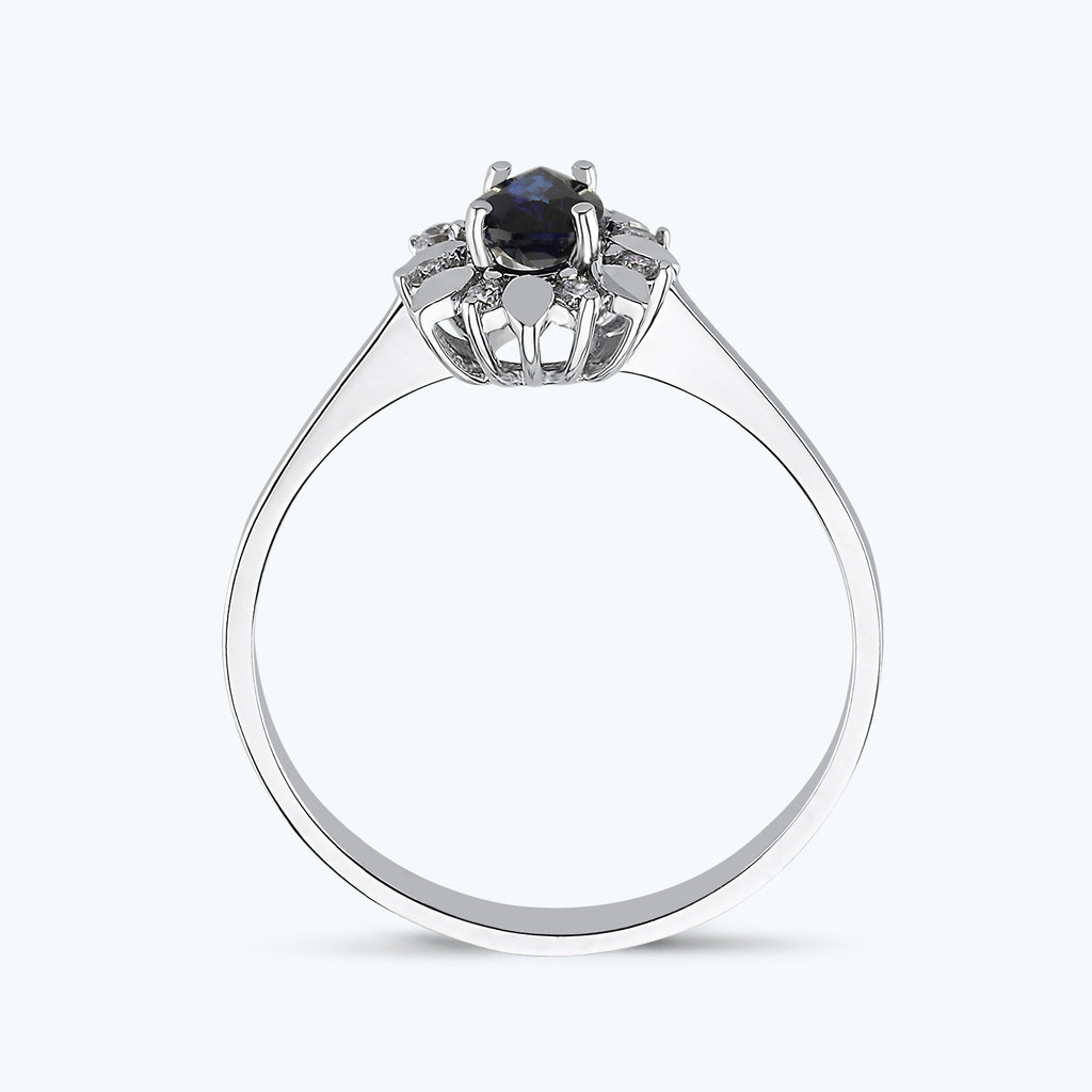 Sapphire Diamond Ring