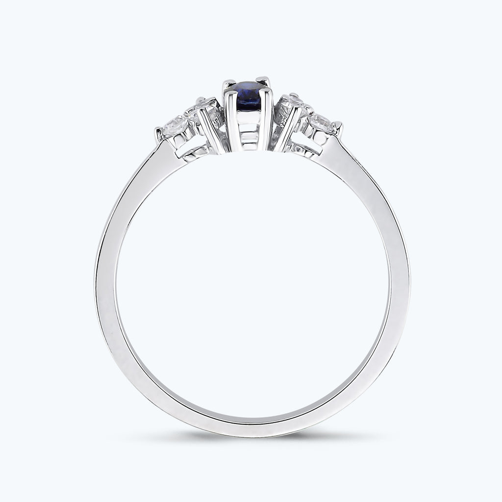 Sapphire Diamond Ring