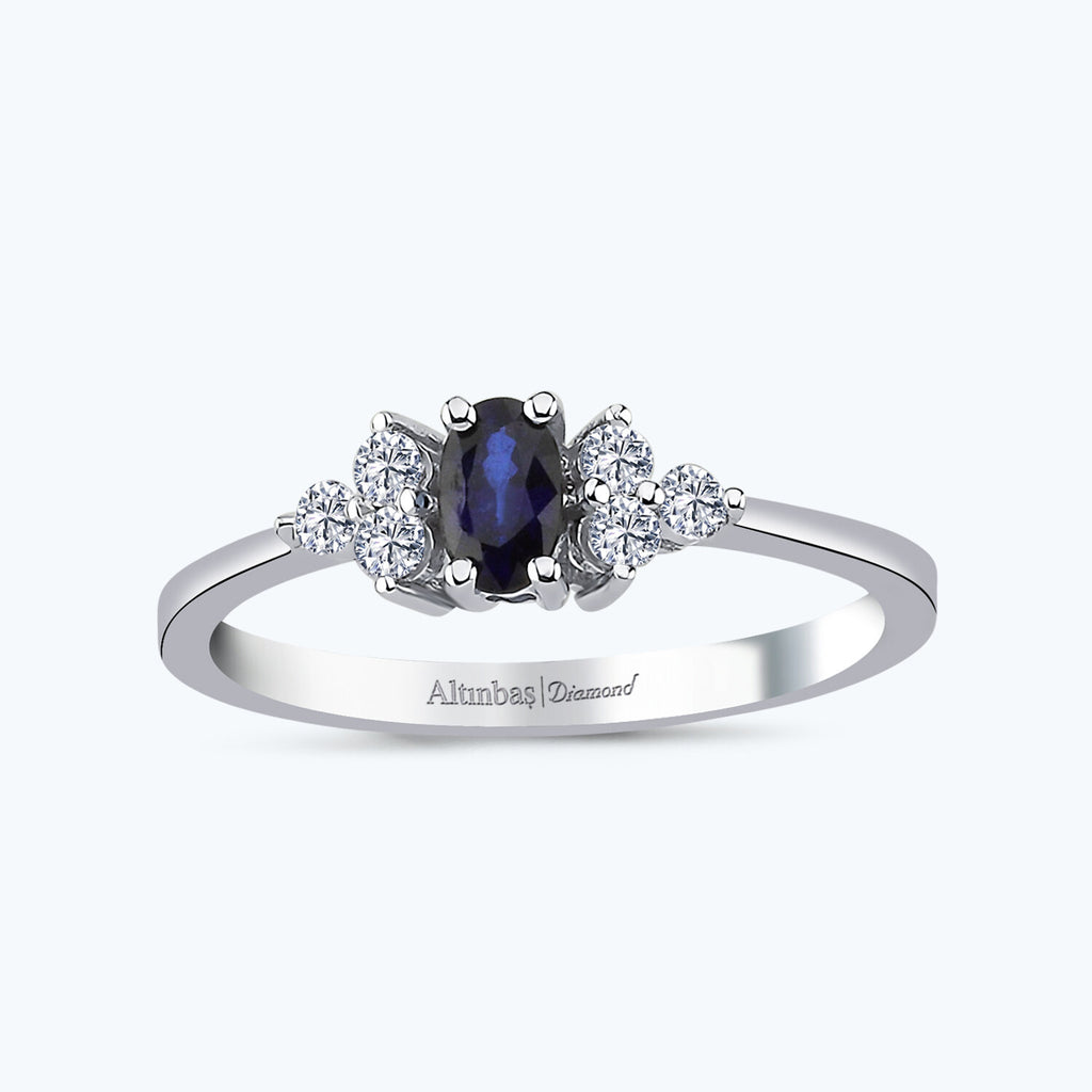 Sapphire Diamond Ring