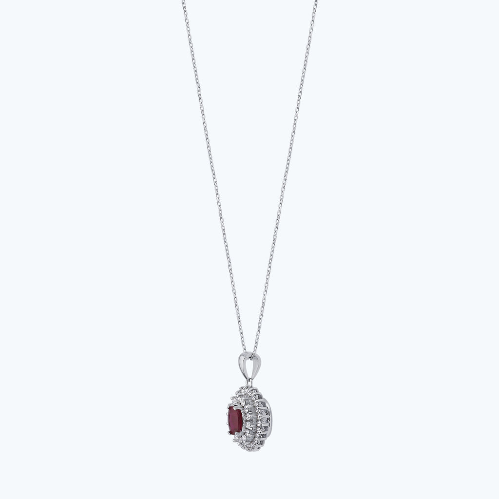 Ruby Diamond Necklace