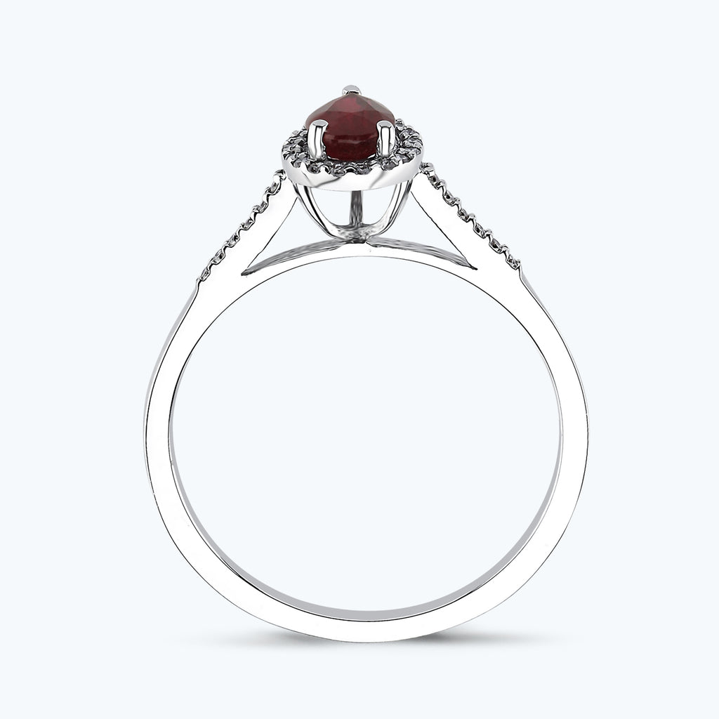 Bague Diamant Rubis