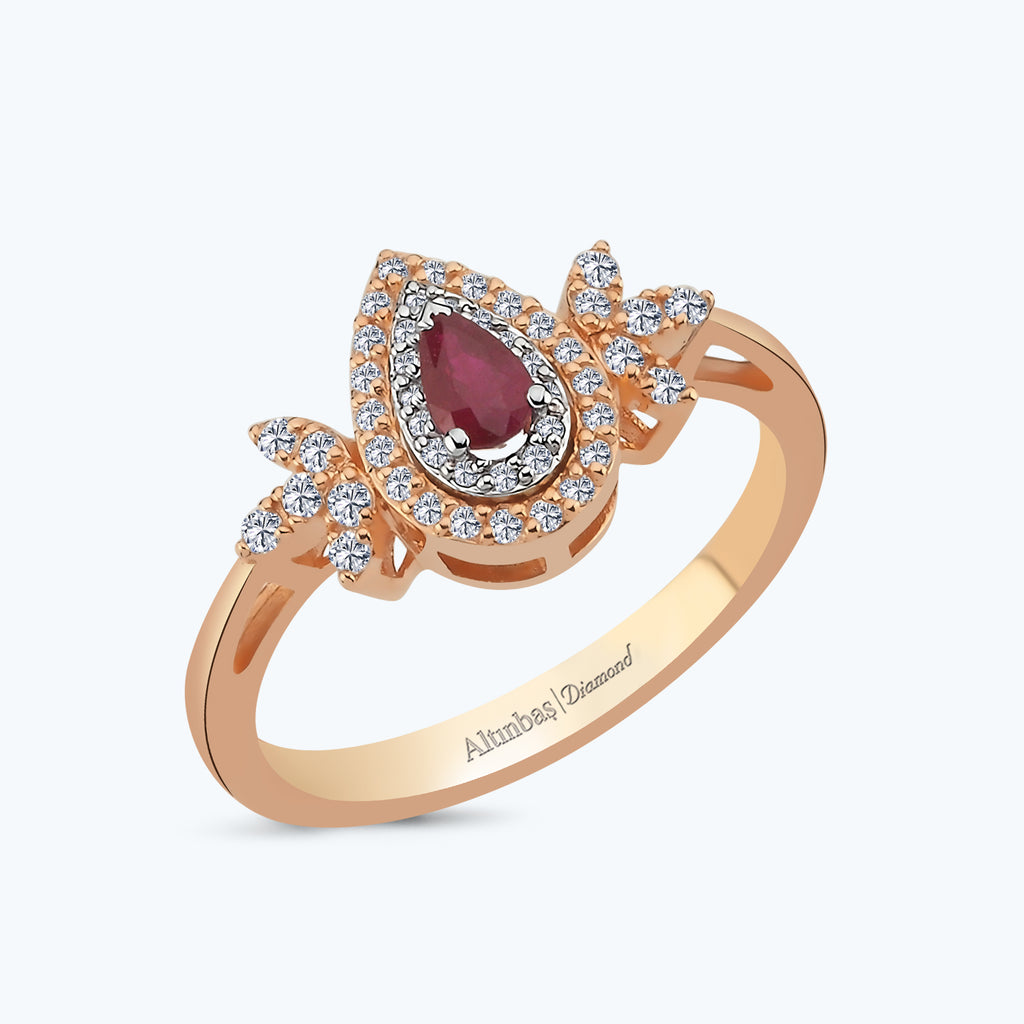 Bague Diamant Rubis