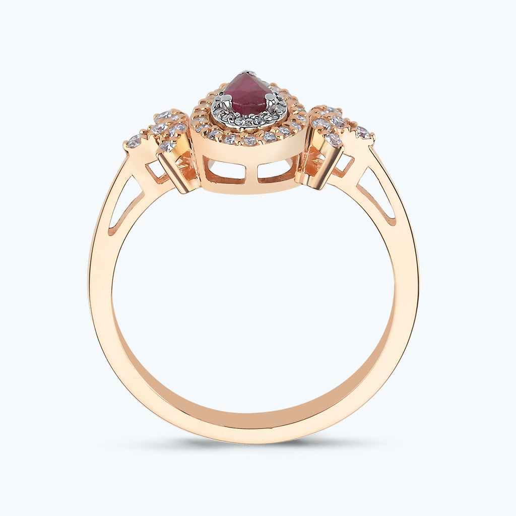 Bague Diamant Rubis