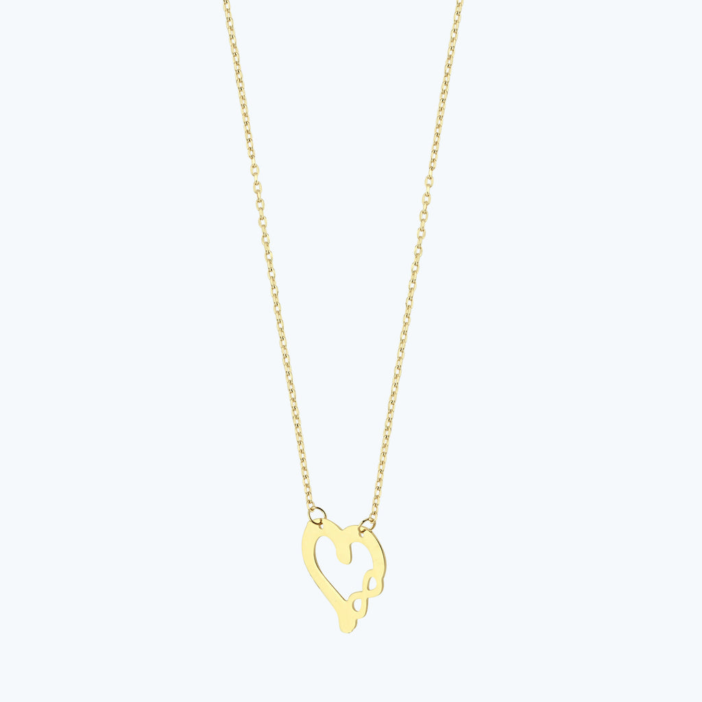 Heart Infinity Gold Necklace